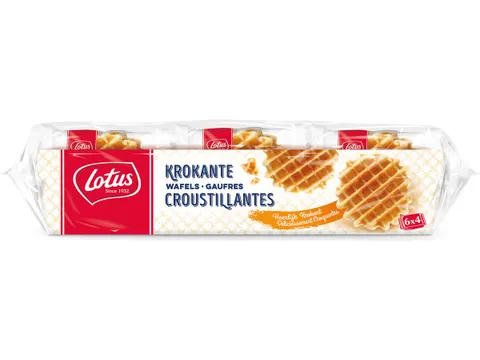 Krokante Wafel 36 Gram Pak 6x4 Stuks