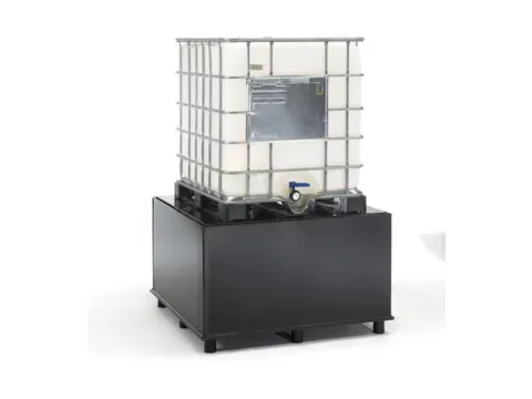 Opvangbak Hdpe 800x1345x1345mm V. 1x1000l M. Poten Geperf. Pe Plaat