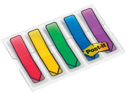 Indextabs 3M Post-it 684 12x43mm pijlvorm assorti 100 stuks