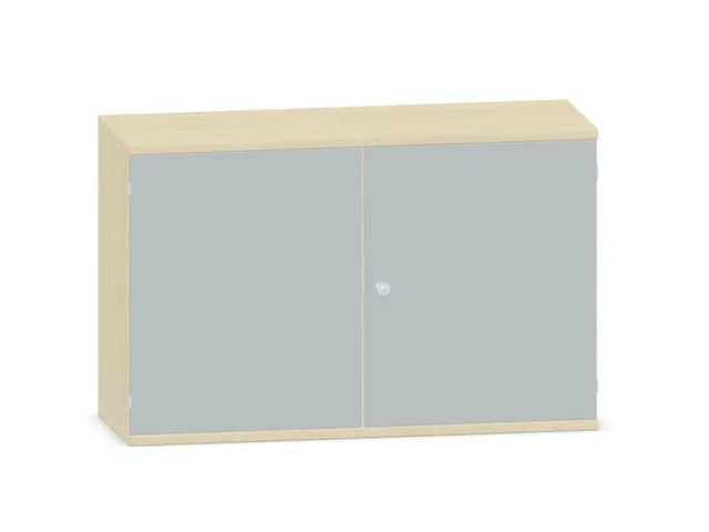Kantoorkast 770x1200x430mm Decor Romp Esdoorn Decor Front Lichtgrijs