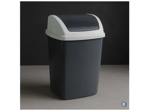 9520587 Afvalbak MAULswing 5L kunststof 20x16x29cm donkergrijs
