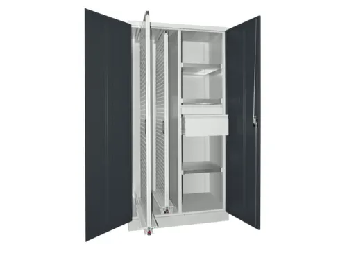verticale kast,HxBxD 1950x1000x600mm,RAL7035,front RAL7016