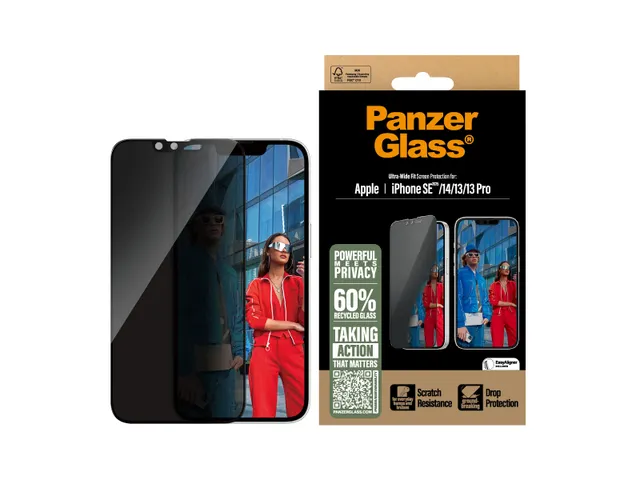 PanzerGlass 2-Way Privacy Screen Protector iPhone 17e | 16e | 14 |