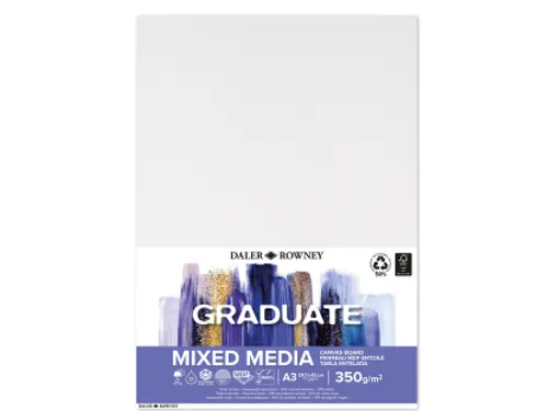 Canvasboard Daler Rowney Graduate A3 wit