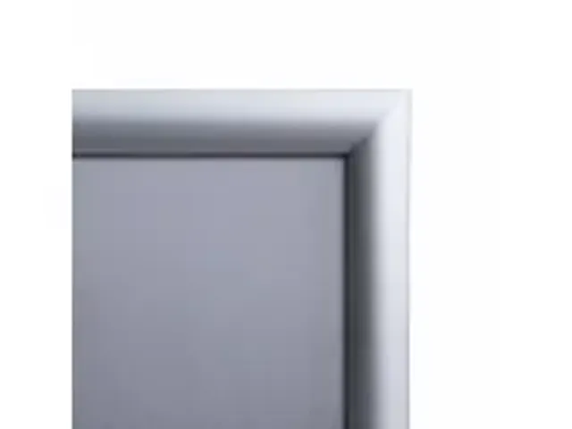 OUTLET Kliklijst 70x100cm Brandwerend B1 Rechte Hoeken 25mm Zilver