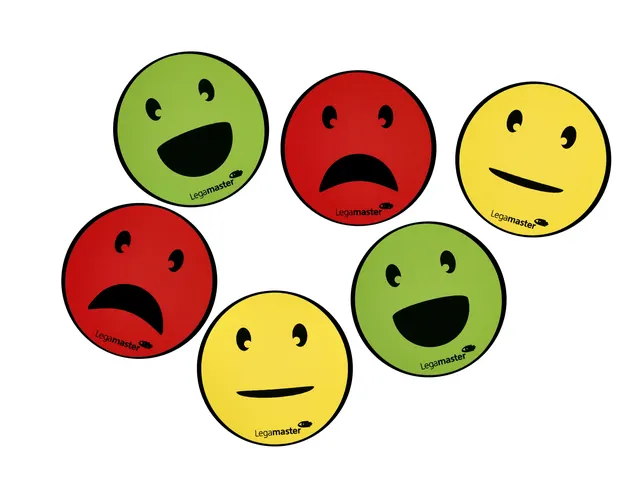 Magneet Legamaster emoticon 50mm assorti 6 stuks