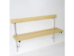 banc pliable HxLxP 780x1200x380mm barrettes en bois