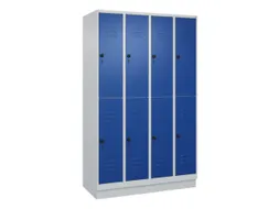 dubbeldekse locker,HxBxD 1950x1200x500mm,4x2vak.,vak B 300mm