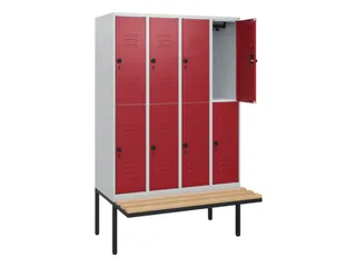 Dubbeldekse dekenkist,HxBxD 1950x1200x815mm,4x2vak.,vak B 300mm - 2