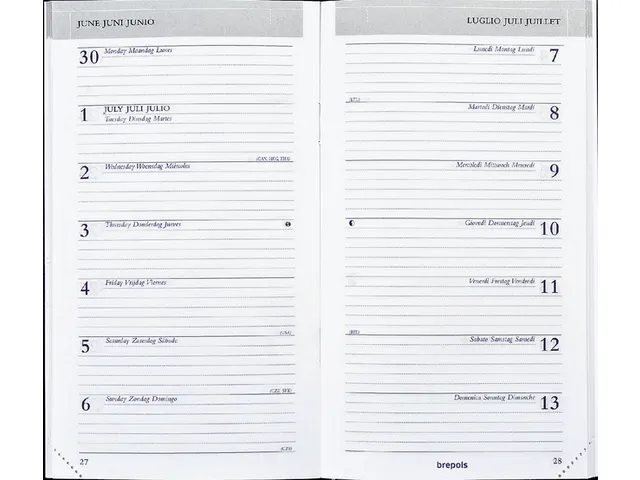 Agenda 2027 Brepols Breplan Genova 7 jours/1 page noir