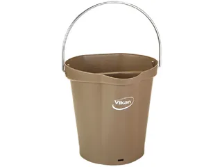 Hygiene 5688-66 emmer, 6 liter bruin, maatverdeling en schenktuit - 1