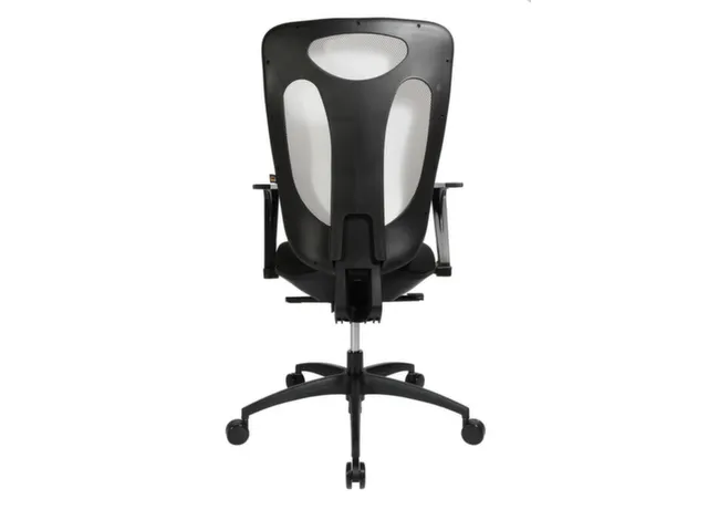 Bureaustoel,Synchroonmech.,M. Armleuningen,Zitting Stof Zwart