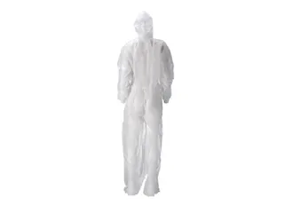 pp non woven coverall met pe coating XXL wit 50 Stuks - 5