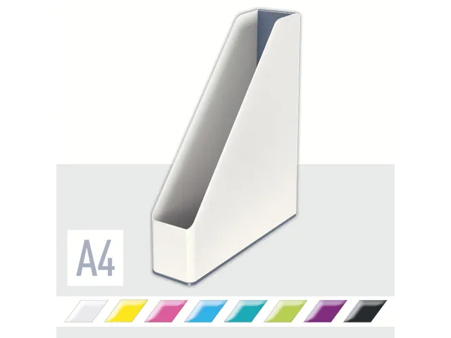 Tijdschriftcassette Leitz WOW wit/grijs