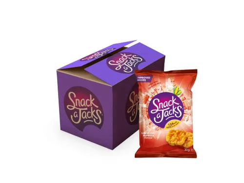Mini rijstwafels Snack-a-Jacks barbeque paprika