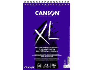 Mixed mediapapier Canson XL Fluid Mixed Media 30vel 250gr A4 extra wit - 2