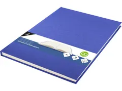 Dummyboek Kangaro A4 blanco 80 vel, blauw linnen kaft