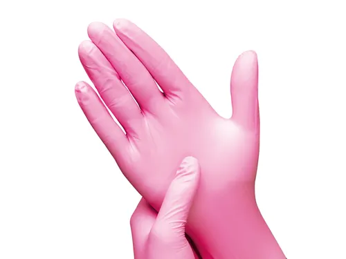 Handschoen Hynex nitril S roze 3.5gr 100 stuks