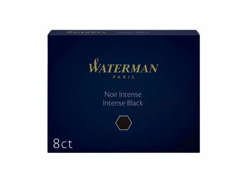 Inktpatroon Waterman lang Zwart 8 stuks