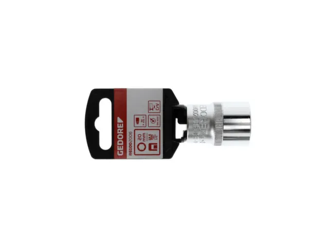 R61002006 Dop 1/2 inch zeskant 20mm lengte 38mm
