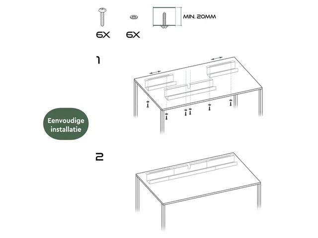 Kabelgoot BRASQ verstelbaar 75-150cm CT100 zwart