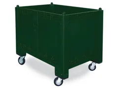 Stapelcontainer Pp Hxbxd 850x1200x800mm 550 Liter 4Wielen Groen