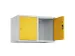 opzetkast,v. locker,2vak.,vak B 400mm,HxBxD 500x800x500mm,cilinderslot