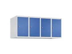 opzetkast,v. locker,4vak.,vak B 300mm,HxBxD 500x1200x500mm,vleugeldeur