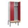 locker met bank,voor scheiding van kleding,HxBxD 2120x800x815mm,2vak