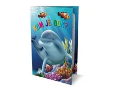 Interstat Uitnodiging Dolfijn 2 PK 933 Set van 6 kaarten + enveloppen