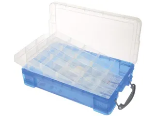 Opbergdoos Hobby 30 Vaks 4 Liter Blauw Transparant - 1