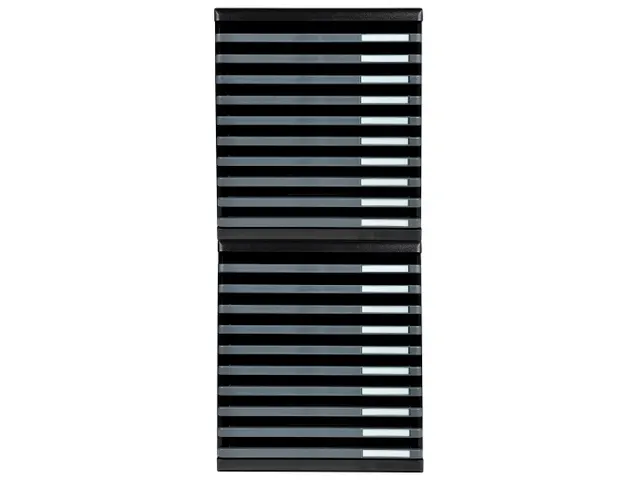 Module de classement Modulo Ecoblack 10 tiroirs ouverts - Gris foncé