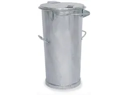 Vuilnisbak Staal 50 liter Ø Boven/Onder 400/305mm H690mm 2 Handgrepen