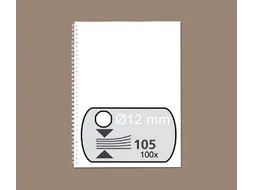 Draadrug Fellowes 12mm 34-rings A4 wit 100stuks