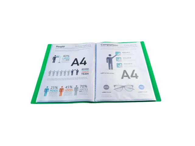 Protège-documents en polypropylène souple OPAK 140 vues - A4 - Coule