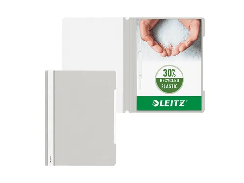 Snelhechter Leitz 4191 standaard A4 grijs 30% gerecycled plastic