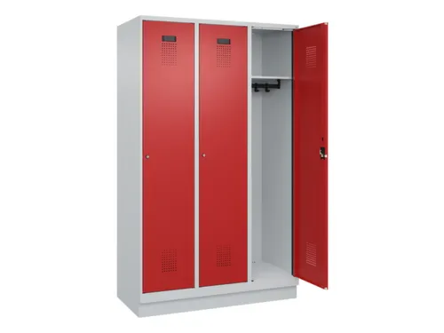 locker,HxBxD 1950x1200x500mm,3vak,vak B 400mm,cil.-slot,sokkel