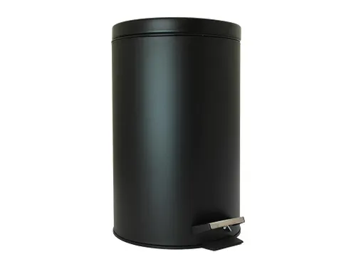 Pedaalemmer 14 Liter Metaal Zwart