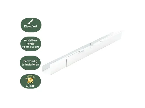 Kabelgoot BRASQ verstelbaar 75-150cm CT100 wit