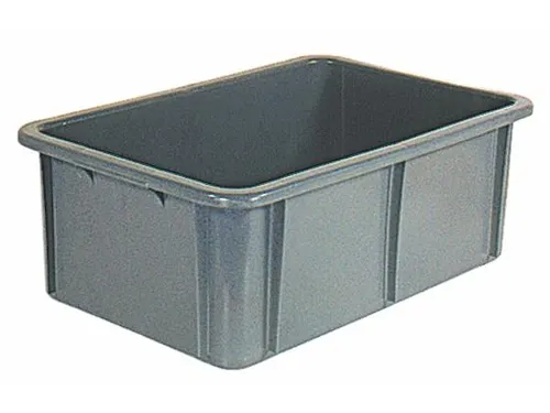 Stapelbak Pe Hxlxb 215X600X400Mm Inhoud 40L Grijs