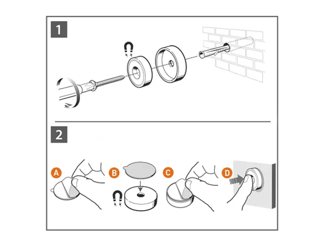 Whiteboard Nobo frameloos modulair 45x45cm