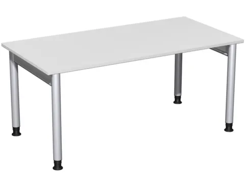 In hoogte verstelbaar bureau,HxBxD 680-820x1600x800mm,blad lichtgrijs