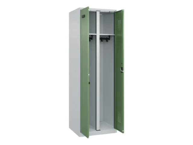 locker voor scheiding van kleding,HxBxD 1850x600x500mm,2vak
