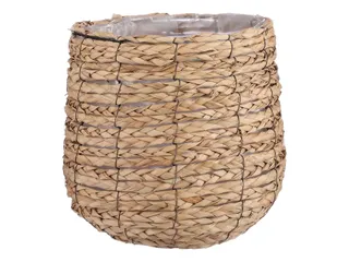 Plantenmand Mica Avalon zeegras rond lichtbruin 26x26cm - 1