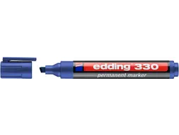 Viltstift edding 330 schuin 1.5-5mm blauw