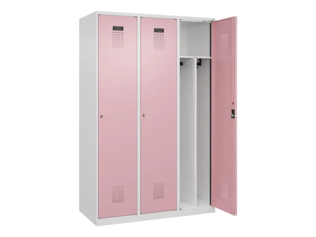 locker voor scheiding van kleding,HxBxD 1850x1200x500mm,3vak