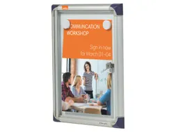 OUTLET Nobo Binnenvitrine Extra Plat 1xA4