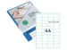 Etiquette Rillprint 48,5x25,4mm transparent mat 1100 étiquettes