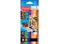 Kleurpotlood Maped Color'Peps Animals set à 12 kleuren