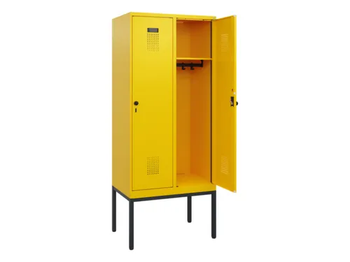 schoollocker,HxBxD 1950x800x500mm,2vak,vak B 400mm,draaigrendel